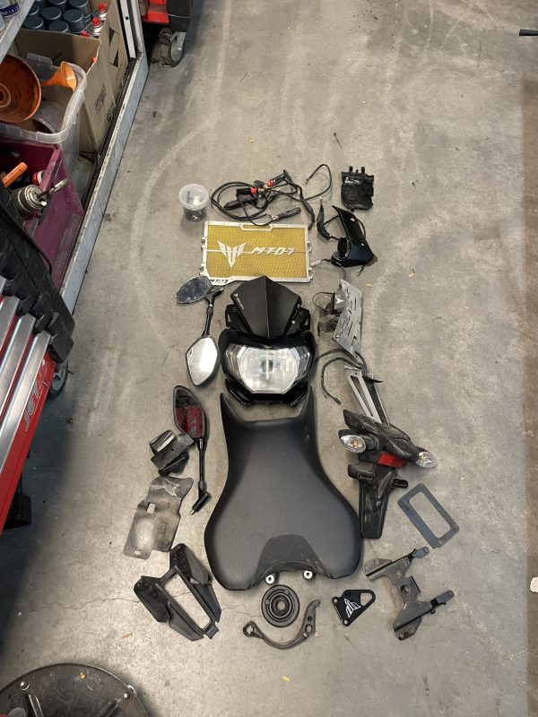 Yamaha MT-07 ABS A2 schade lage tellerstand - Afbeelding 13